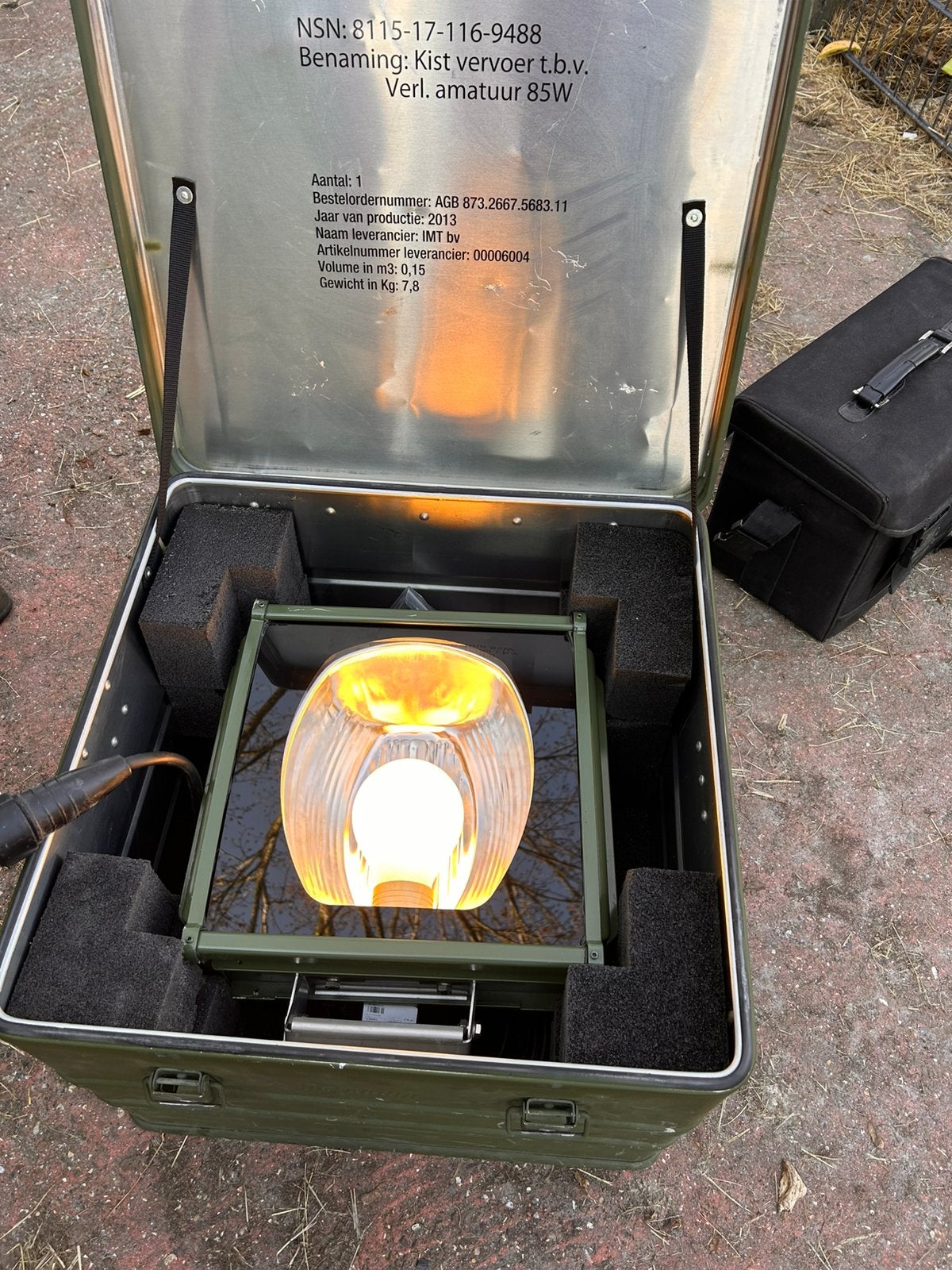 Explosiebestensige defensie lamp, Muziek en Instrumenten, Licht en Laser, Ophalen of Verzenden, Zo goed als nieuw, Licht
