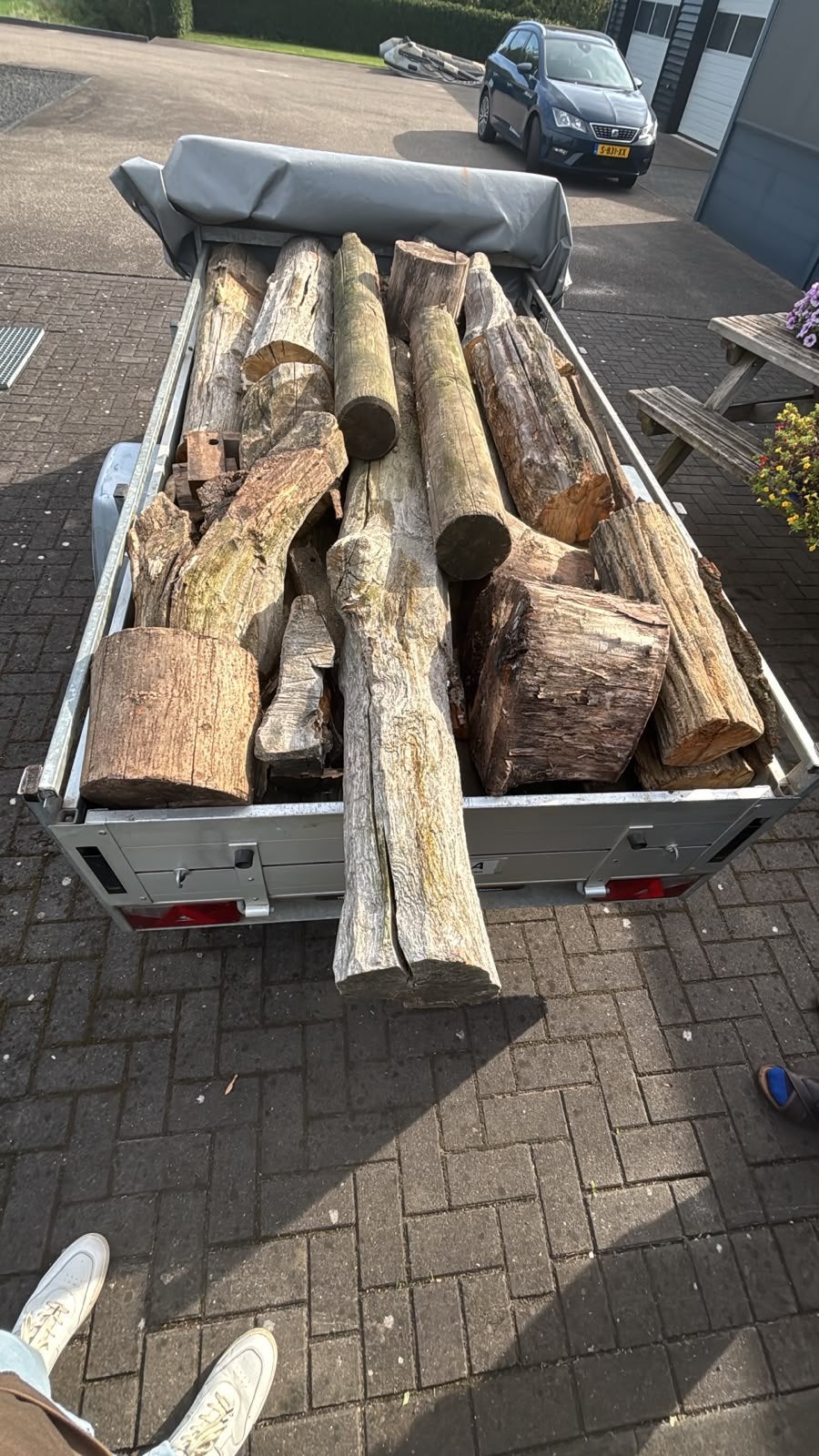 Kachel hout 2kuub, Minder dan 3 m³, Ophalen, Eikenhout, Stammen