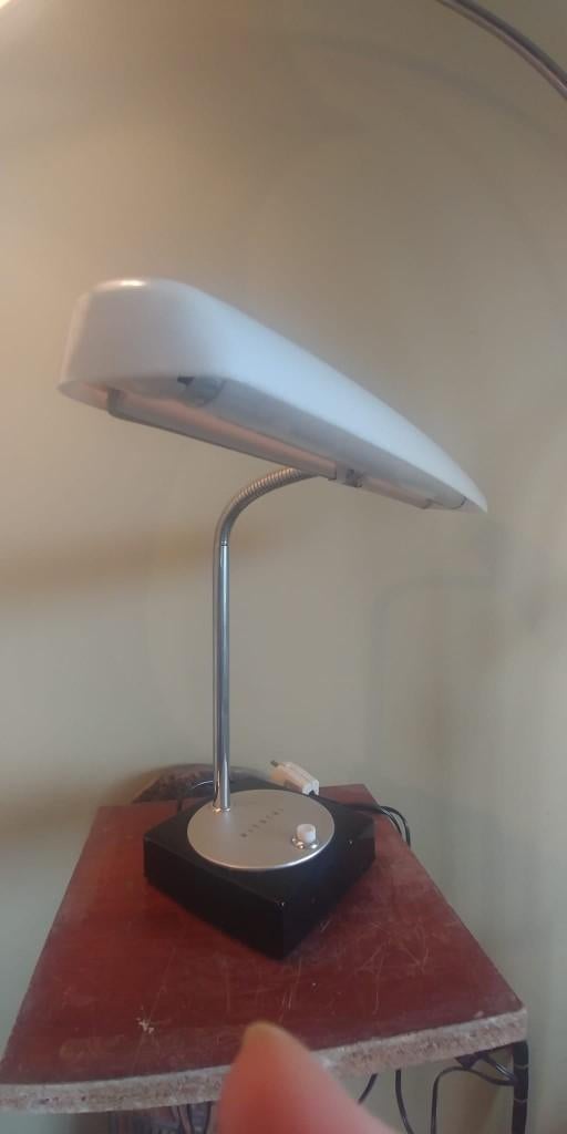 Vintage Tafel/Bureaulamp Hitachi Moonlight type 506, Ophalen of Verzenden, Gebruikt, Overige materialen, Minder dan 50 cm