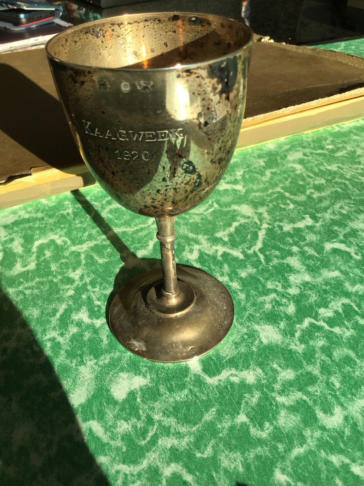 Zilveren Bekertje Kaagweek 1920 - 12 cm Hoog, Antiek en Kunst, Ophalen of Verzenden, Zilver