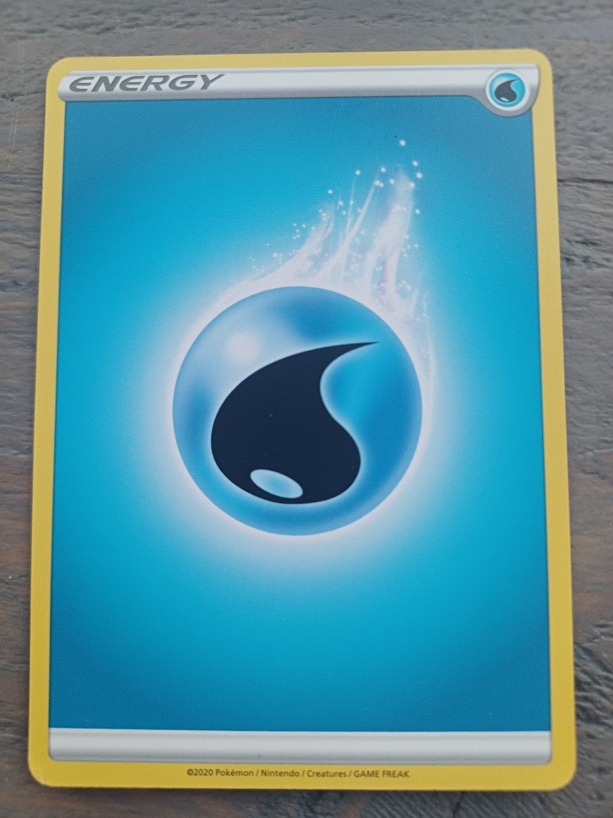 Water Energy Pokémon Kaart 2020, Ophalen of Verzenden, Zo goed als nieuw, Losse kaart