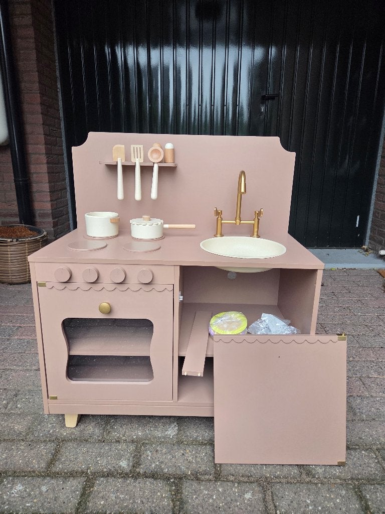 Petite Amélie houten speelkeuken Sorbier Mokka, Kinderen en Baby's, Speelgoed | Speelkeukens, Ophalen, Nieuw, Hout, Speelkeuken