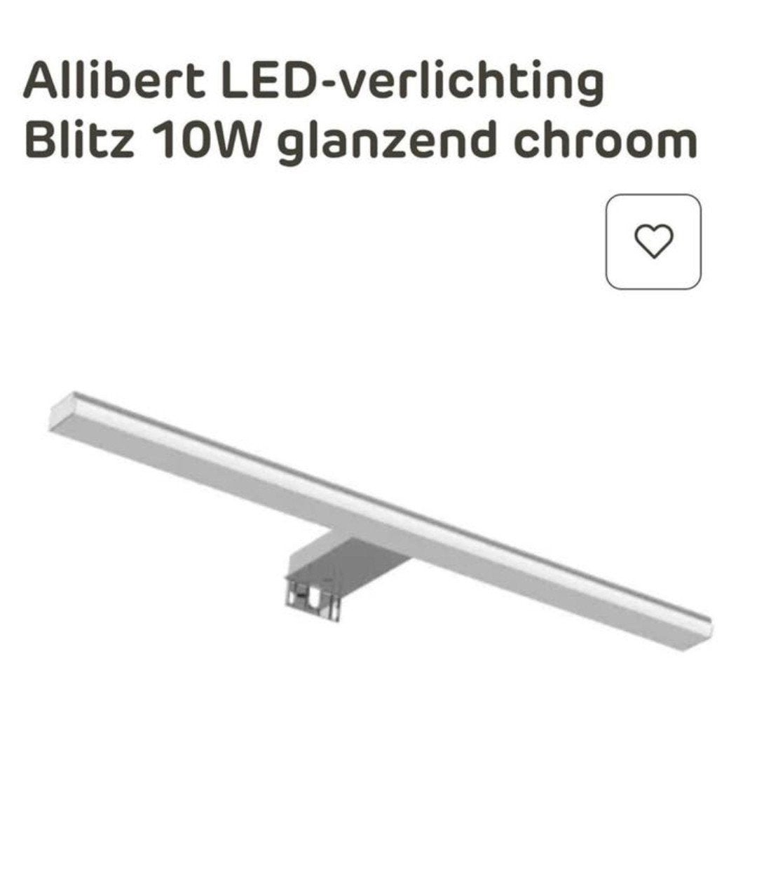 Nieuw Allibert spiegelverlichting spiegelkast badkamerkast, Huis en Inrichting, Badkamer | Badkamermeubels, Ophalen, Nieuw, 50 tot 100 cm