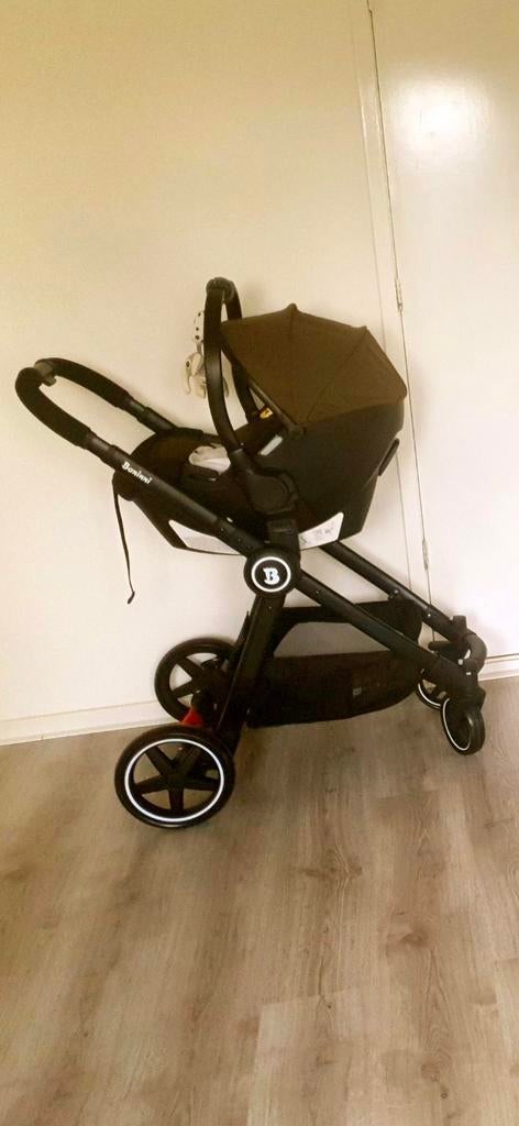 Banini kinderwagen en maxi cosi, Zo goed als nieuw, Combiwagen, Verstelbare duwstang, Ophalen