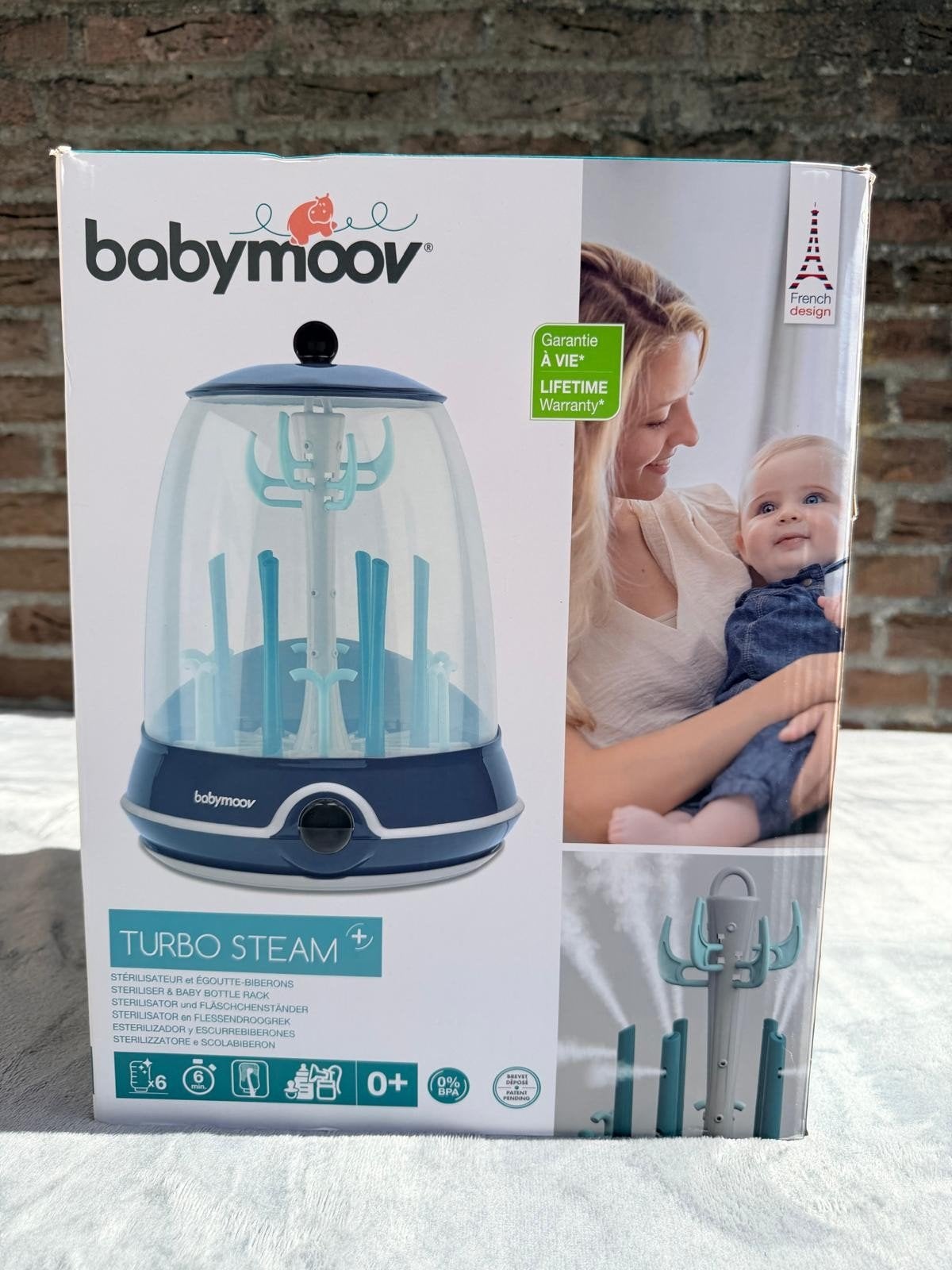 Babymoov Turbo Steam Sterilisator & Flessendroger, Ophalen of Verzenden, Zo goed als nieuw, Sterilisator, Babymoov