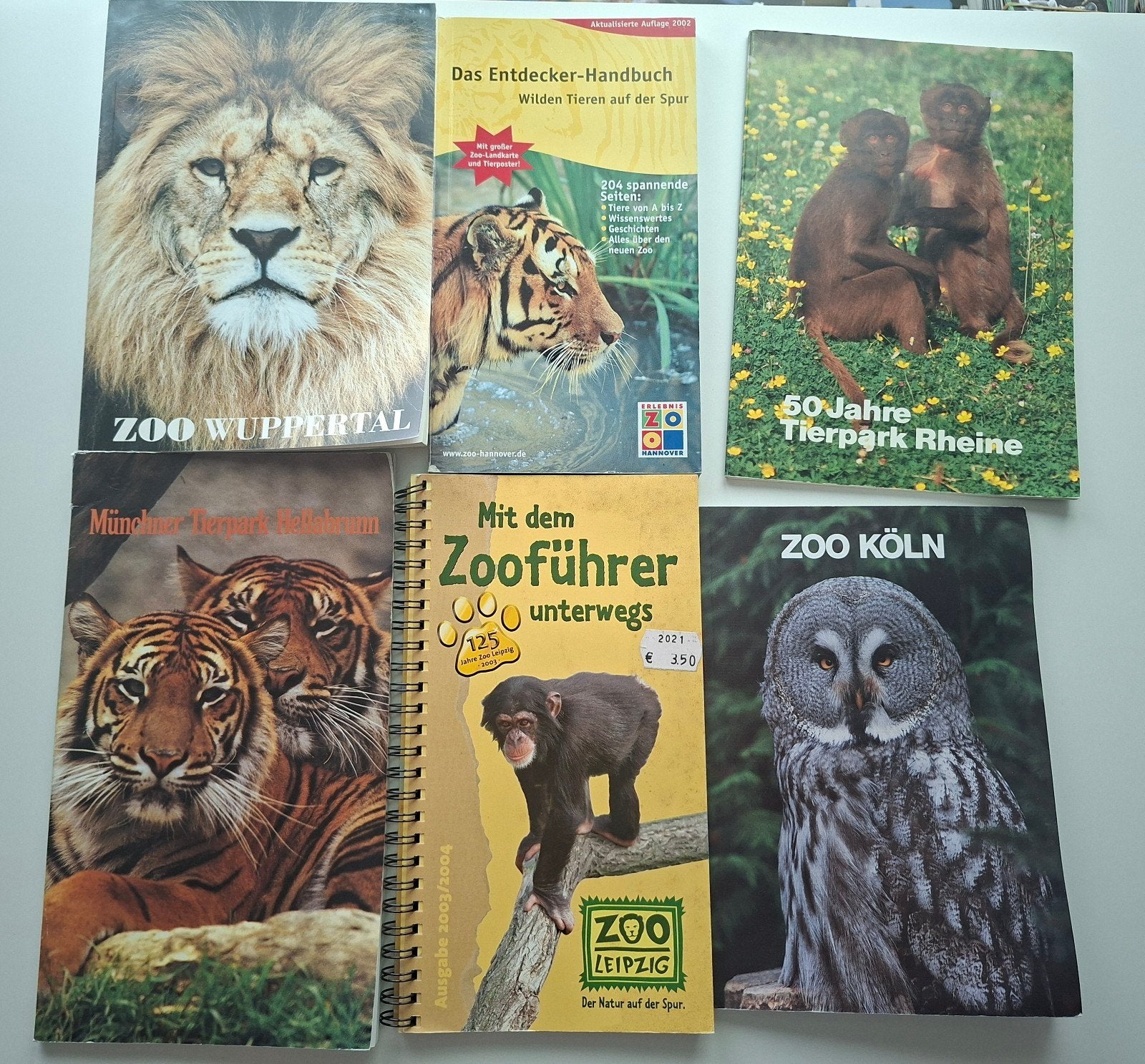 Dierentuingidsen Duitsland 12x, Ophalen of Verzenden, Zo goed als nieuw, Wild dier, Beeldje of Figuurtje