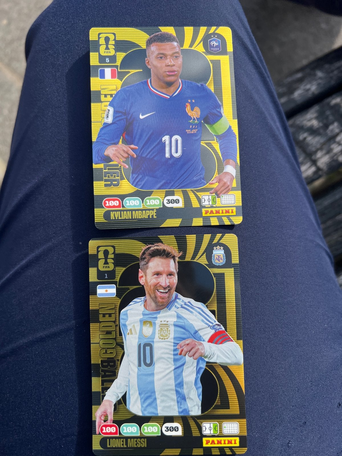 Messi en Mbappé Panini Adrenalyn FIFA World Cup 2026 kaarten, Ophalen of Verzenden, Zo goed als nieuw, Buitenlandse clubs, Spelerskaart