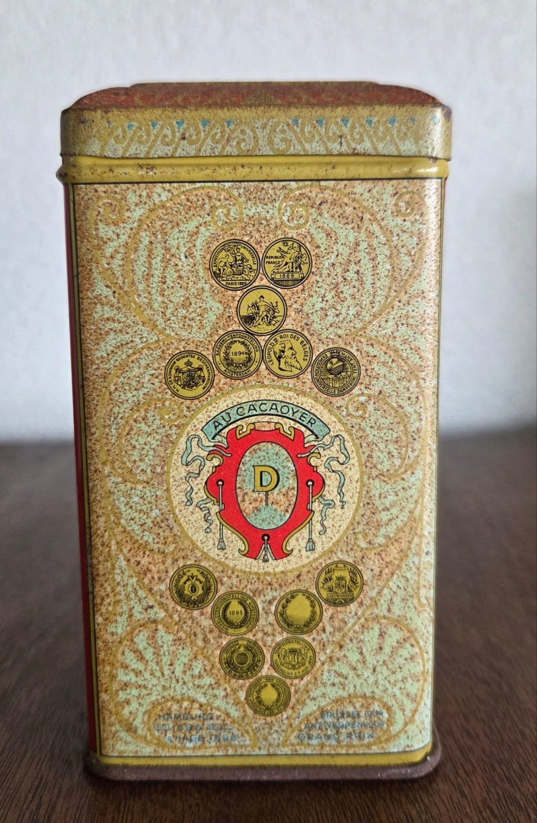 Vintage Droste cacaobliik, Verzamelen, Blikken, Ophalen of Verzenden, Gebruikt, Overige, Droste