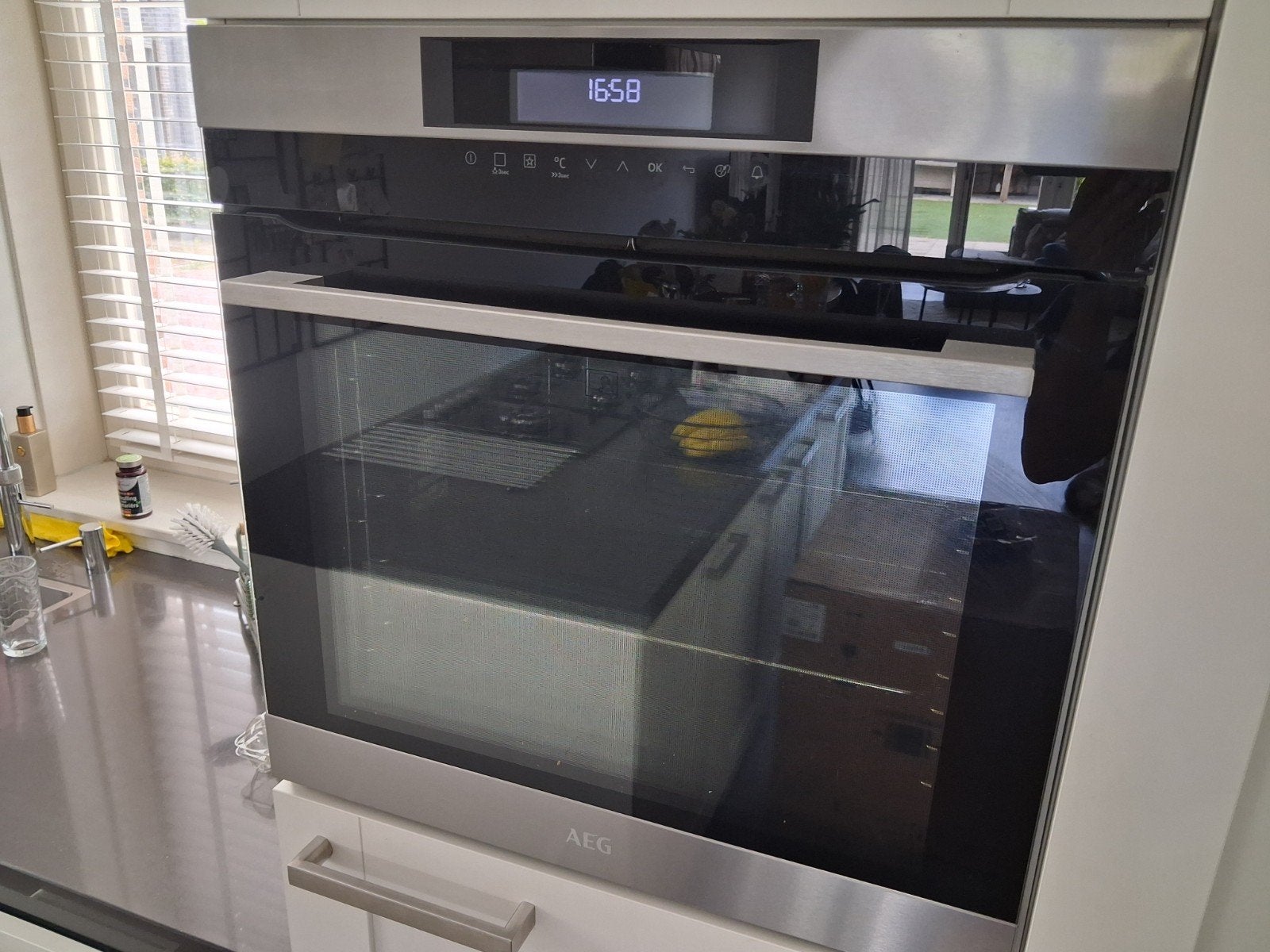 AEG hetelucht oven, Witgoed en Apparatuur, Ovens, Ophalen, Gebruikt, AEG, Heteluchtoven