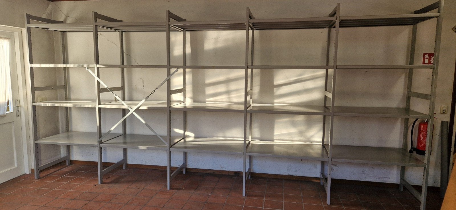 5 meter legbordstelling magazijnstelling, Ophalen