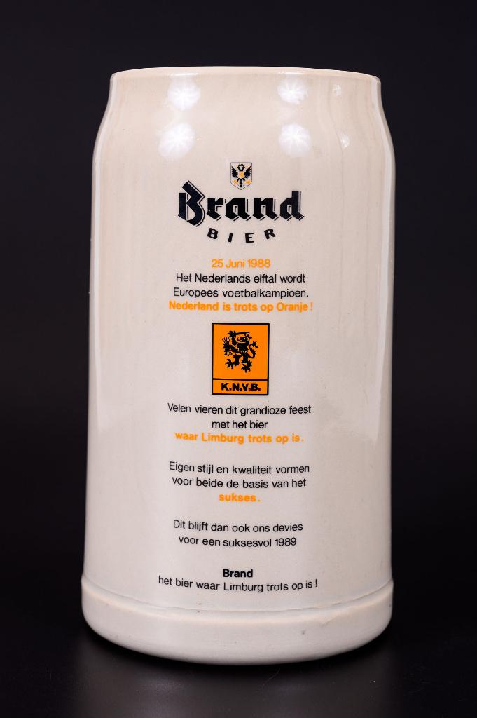Brand bier jaar pul voorspoedig 1989, Verzamelen, Ophalen of Verzenden, Gebruikt, Pul(len), Brand