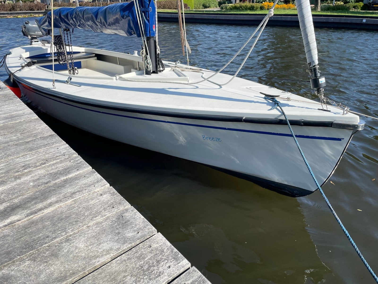 Polyvalk / Geuzenvalk incl bb motor, Watersport en Boten, Ophalen, Gebruikt, 4 pk, Polyester