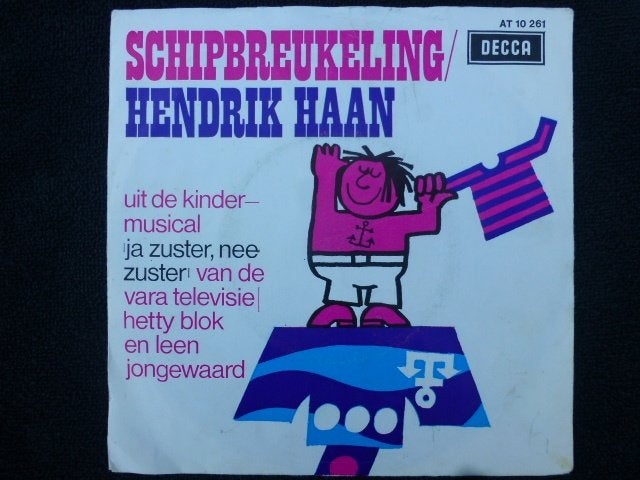 Leen Jongewaard/Hetty Blok. Schipbreukeling./ Hendrik Haan., Ophalen of Verzenden, Gebruikt, 7 inch, Pop