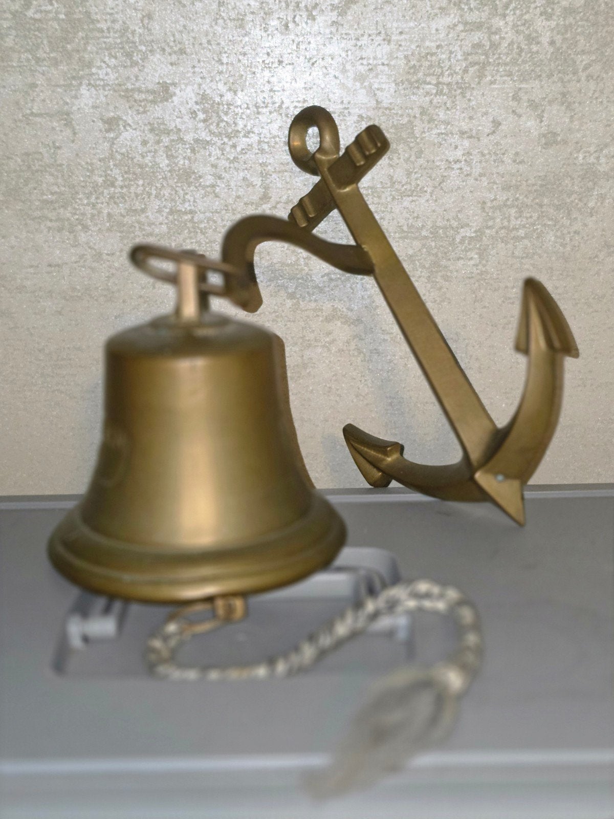 Koperen scheepsbel met opschrift Bremen 1911, 13 cm, Ophalen