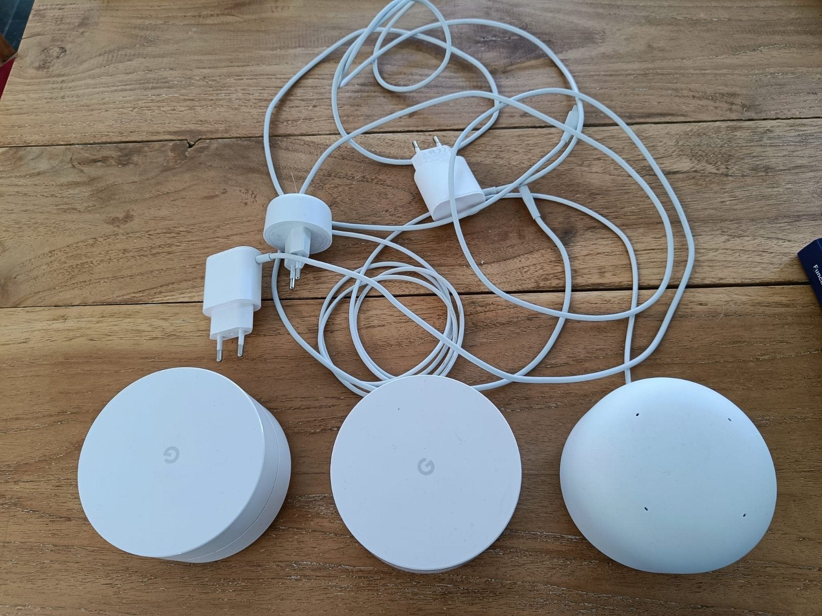Complete set Google Nest Wifi (3 stuks) - AC1304, Ophalen of Verzenden, Zo goed als nieuw, Router, Google