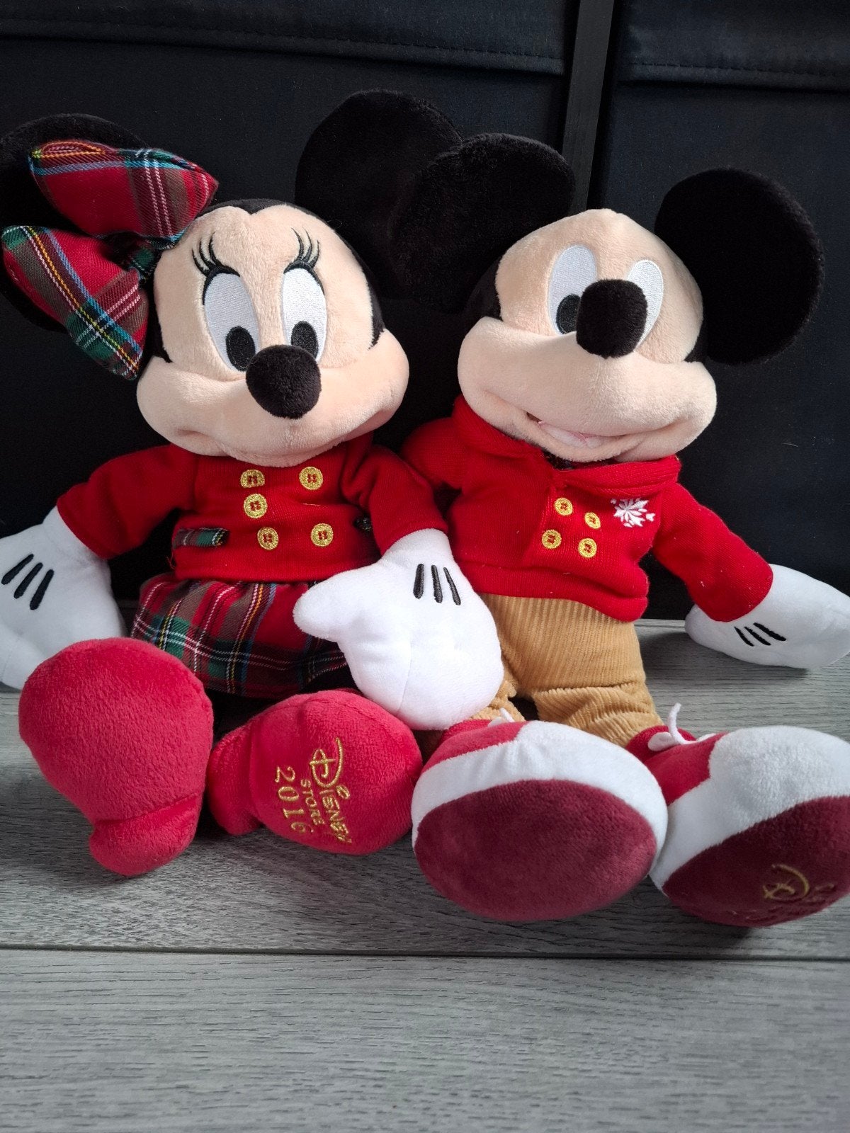 mickey en minnie disneyland parijs, Ophalen, Mickey Mouse, Zo goed als nieuw, Knuffel