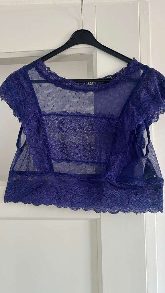Maria Tailor topje, maat 42, Kleding | Dames, Tops, Zo goed als nieuw, Maat 42/44 (L), Paars, Korte mouw, Verzenden
