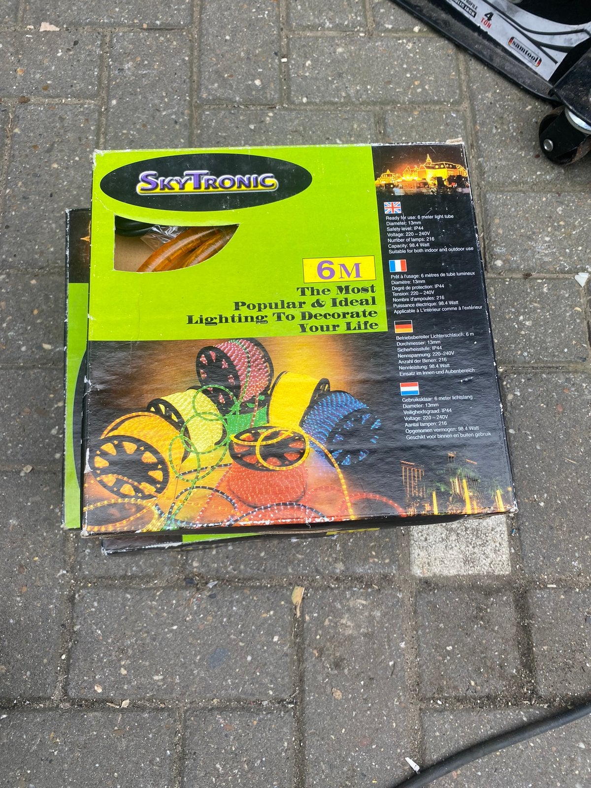 Buiten verlichting skytronic 5 pakken 6 meter lampjes, Ophalen, Kunststof, Minder dan 50 watt, Netvoeding