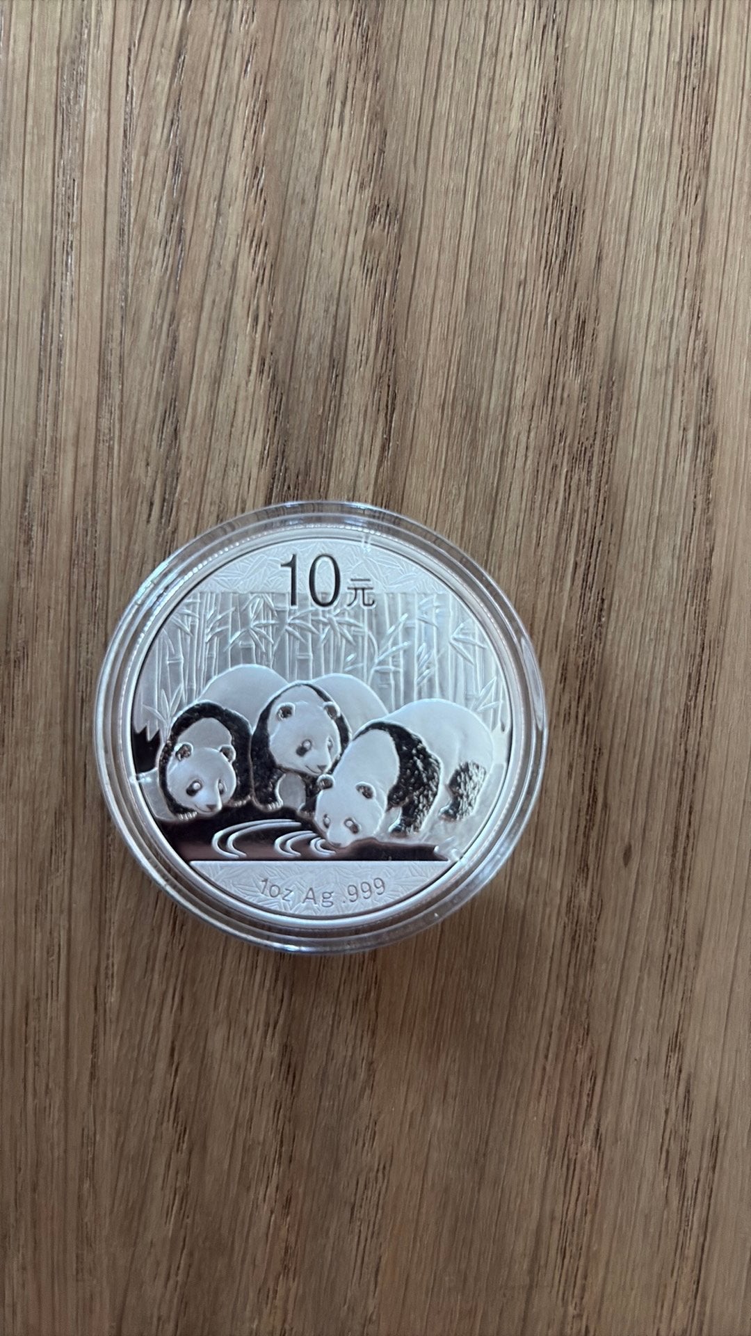 1 ounce zilveren panda china 2013 in capsule, Ophalen of Verzenden, Zilver
