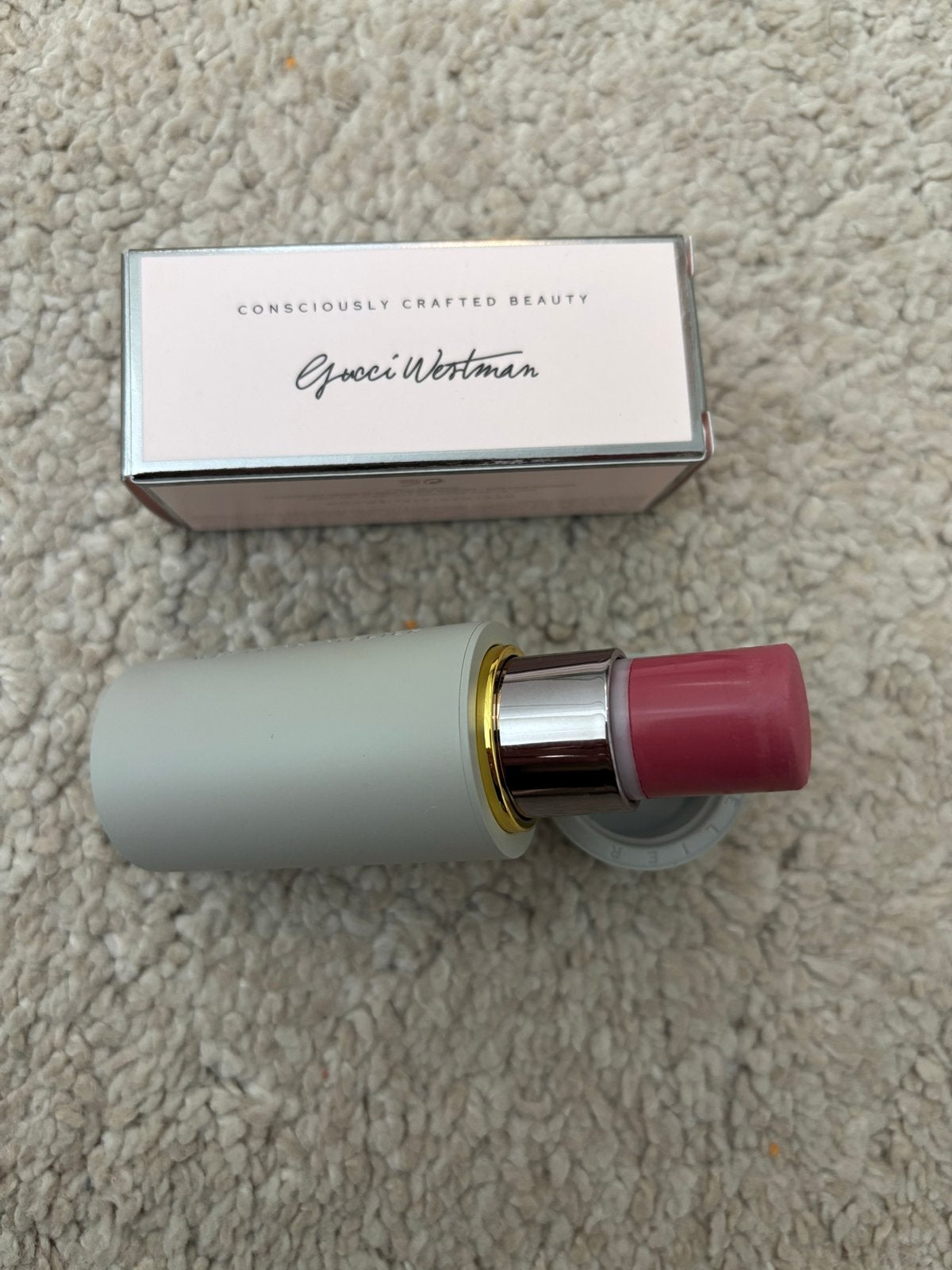 Westman Atelier Baby Cheeks Blush Stick - Doudou, Wangen, Ophalen of Verzenden, Zo goed als nieuw, Make-up