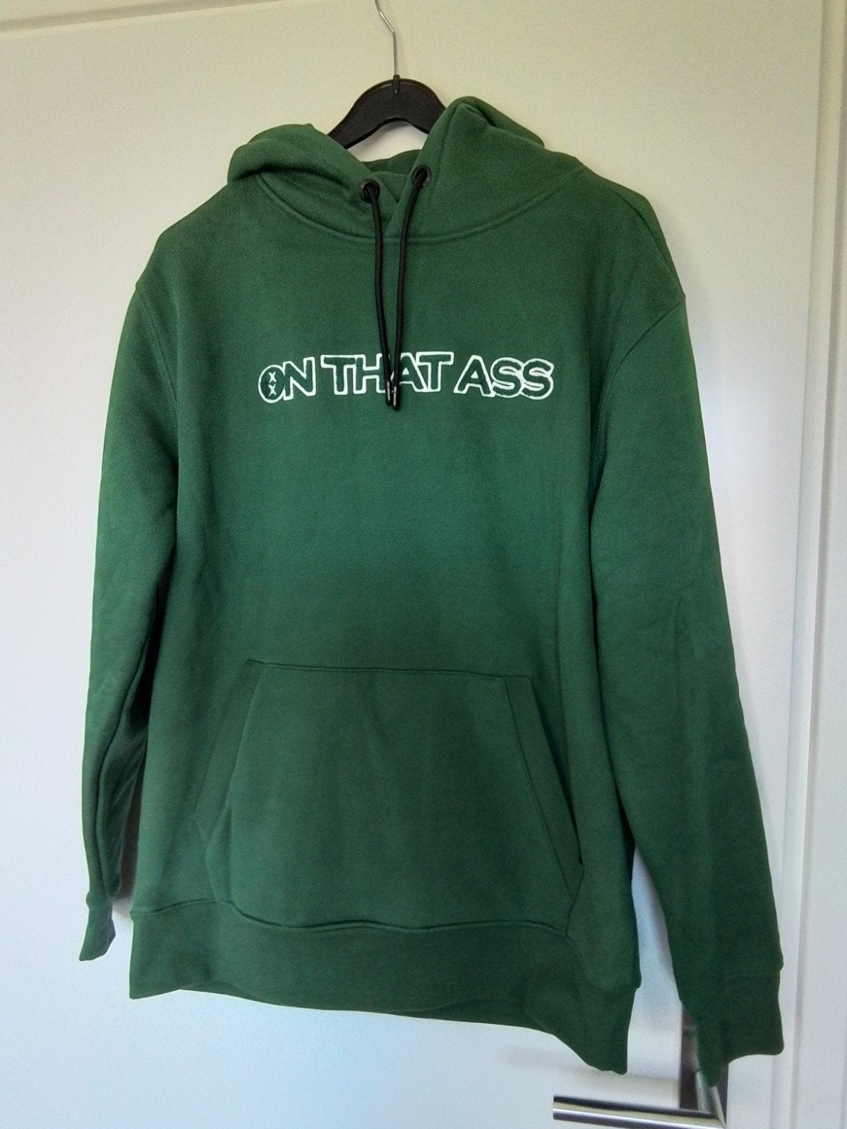 Dik groen sweatshirt,  hoody On that ass mt L, On That Ass, Maat 52/54 (L), Ophalen of Verzenden, Zo goed als nieuw