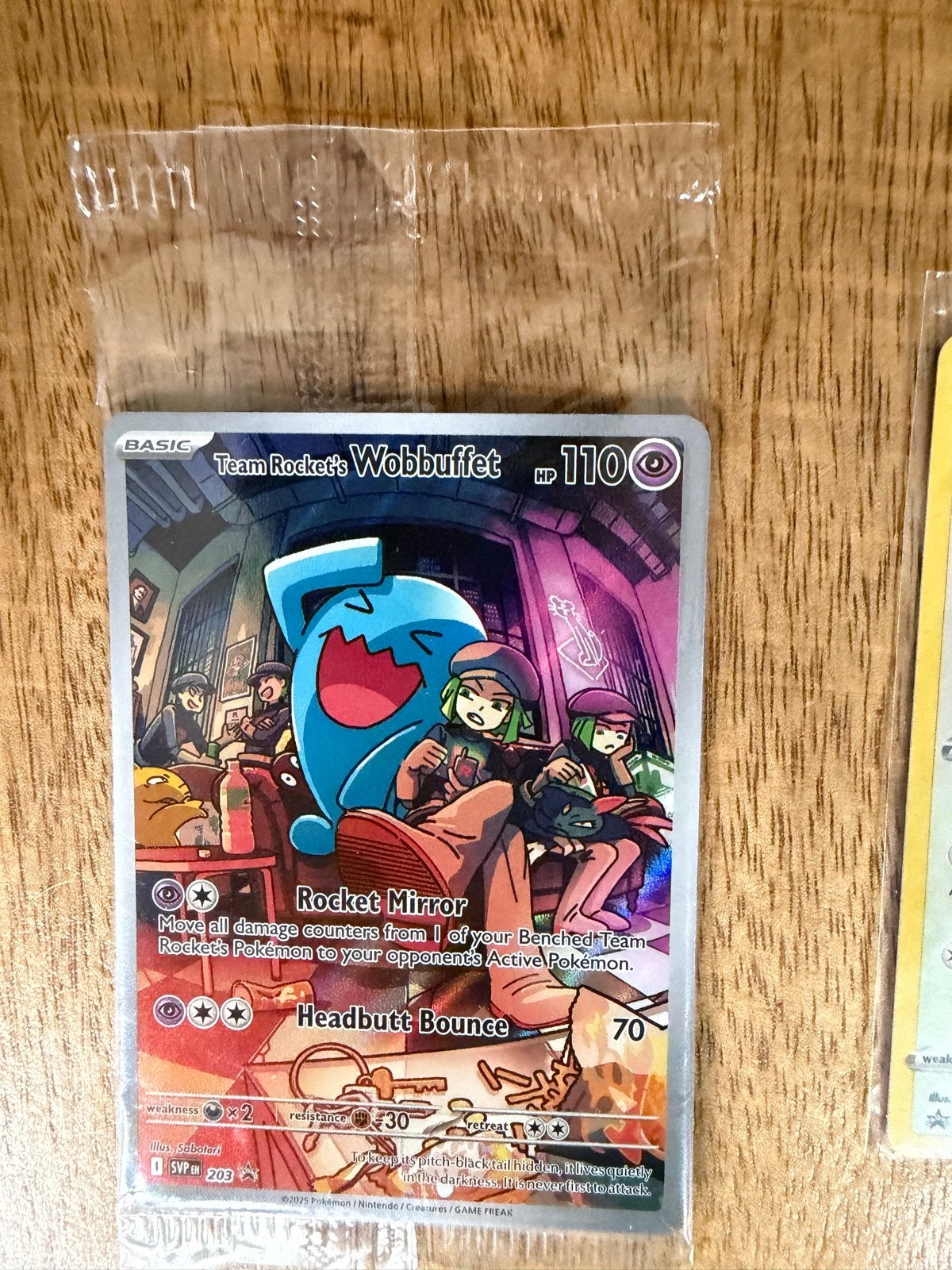 Team Rocket's Wobbuffet Pokémon Kaart - Scarlet & Violet, Ophalen of Verzenden, Nieuw, Losse kaart, Foil