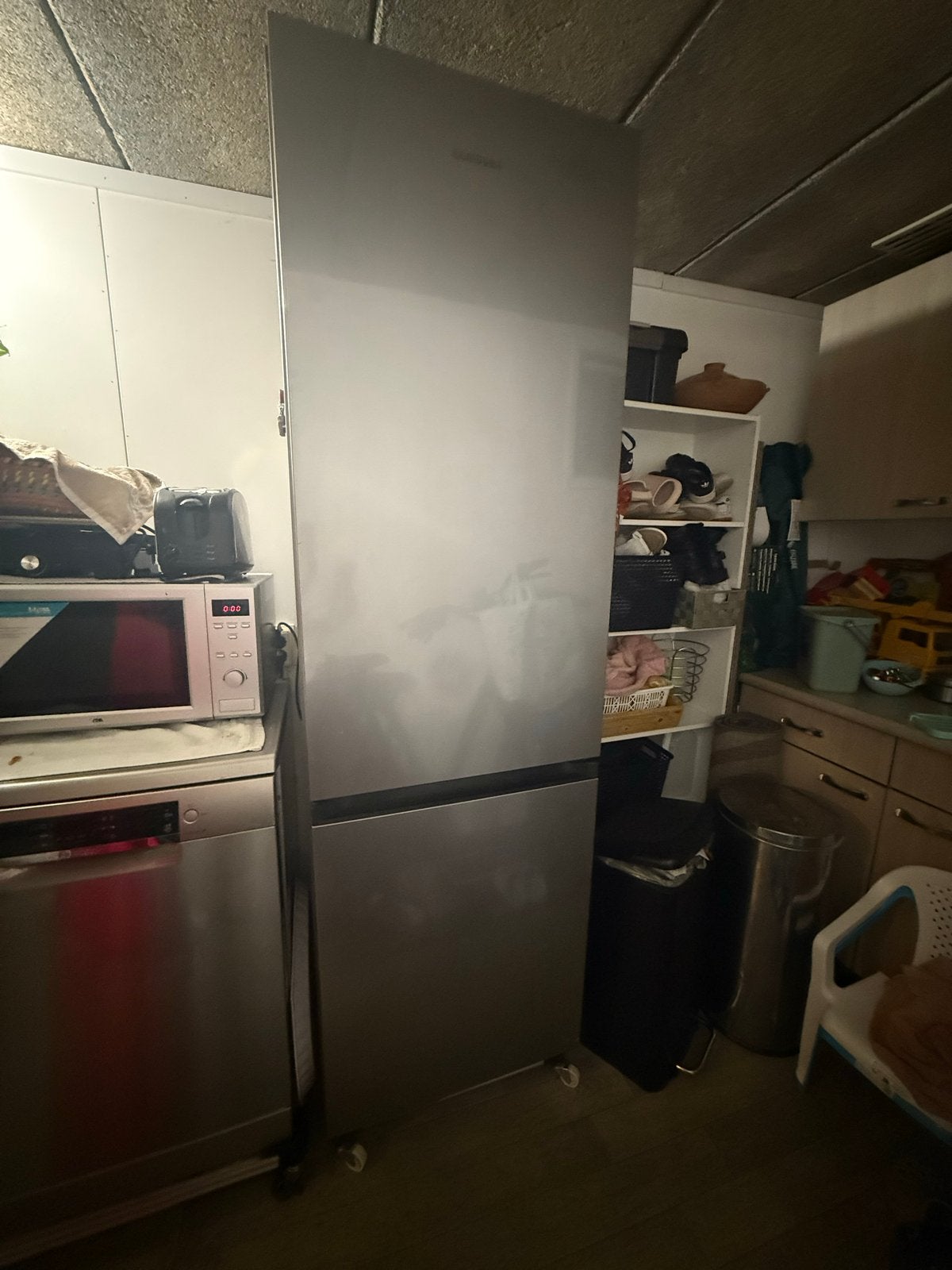 Samsung Koel-vriescombinatie - Zilver - Goede staat, Ophalen, Gebruikt, 200 liter of meer, 60 cm of meer