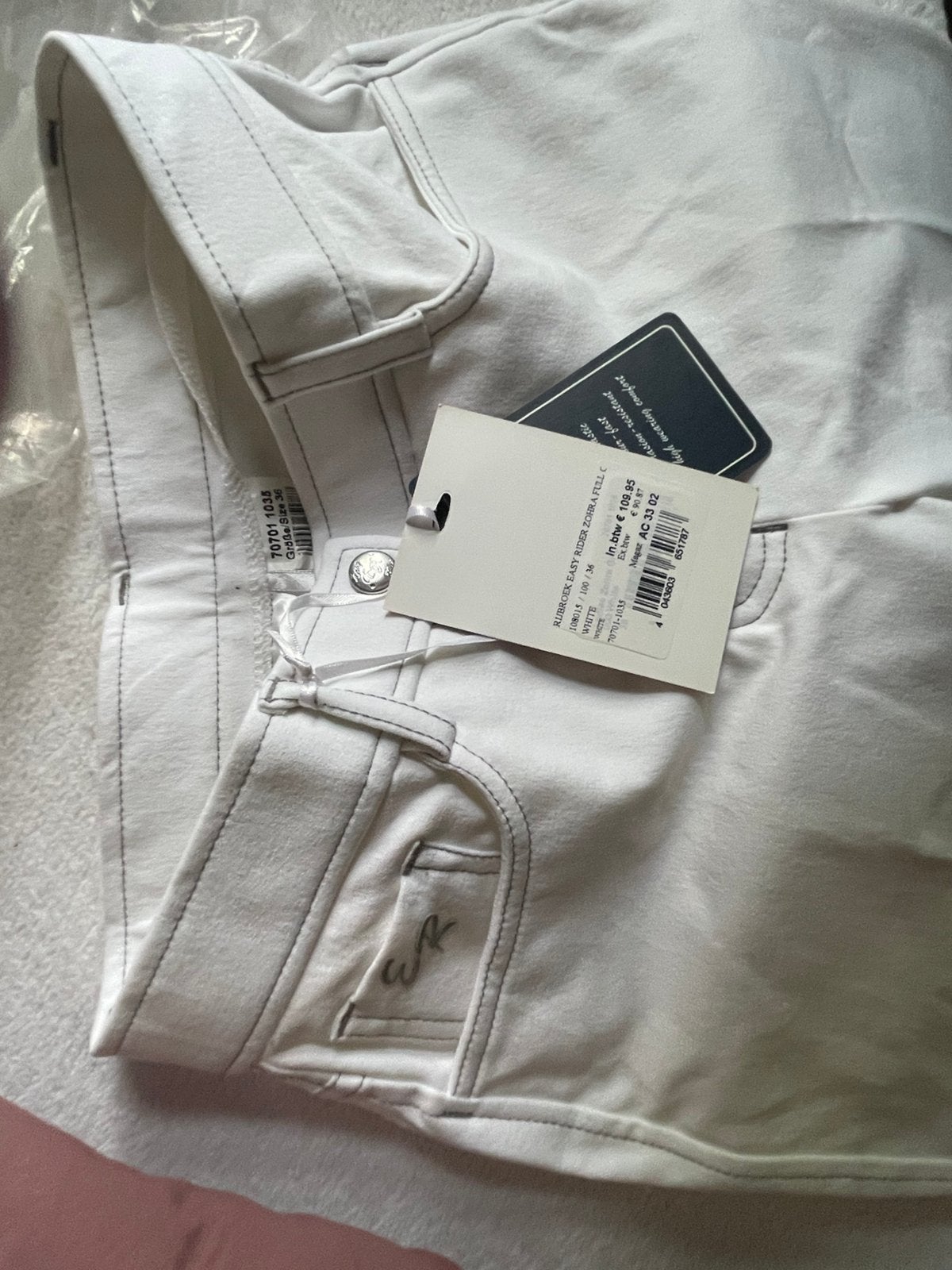 Damesrijbroek Easy rider zohra full grip wit maat 36, Dressuur, Overige merken, Nieuw, Overige maten
