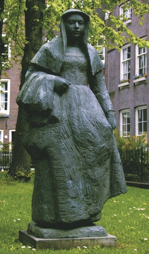 988435 Amsterdam Begijnhof zegel Kunst in bedrijfscollecties, Ophalen of Verzenden, 1980 tot heden, Gelopen, Noord-Holland