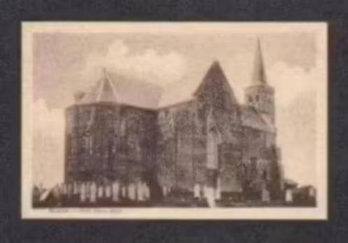 Bergum Ned. Herv. Kerk Graven 1930., Ophalen of Verzenden, 1920 tot 1940, Ongelopen, Friesland