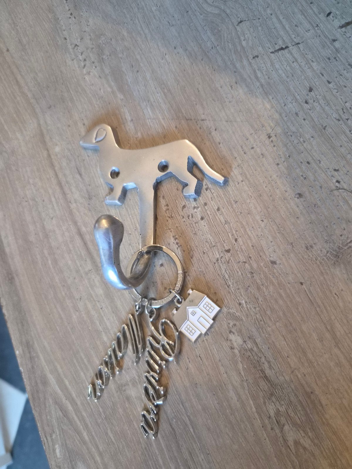 Kapstok Teckel Hond - Sleutelhangerhouder, Overige stijlen, Ophalen of Verzenden, Zo goed als nieuw, Metaal