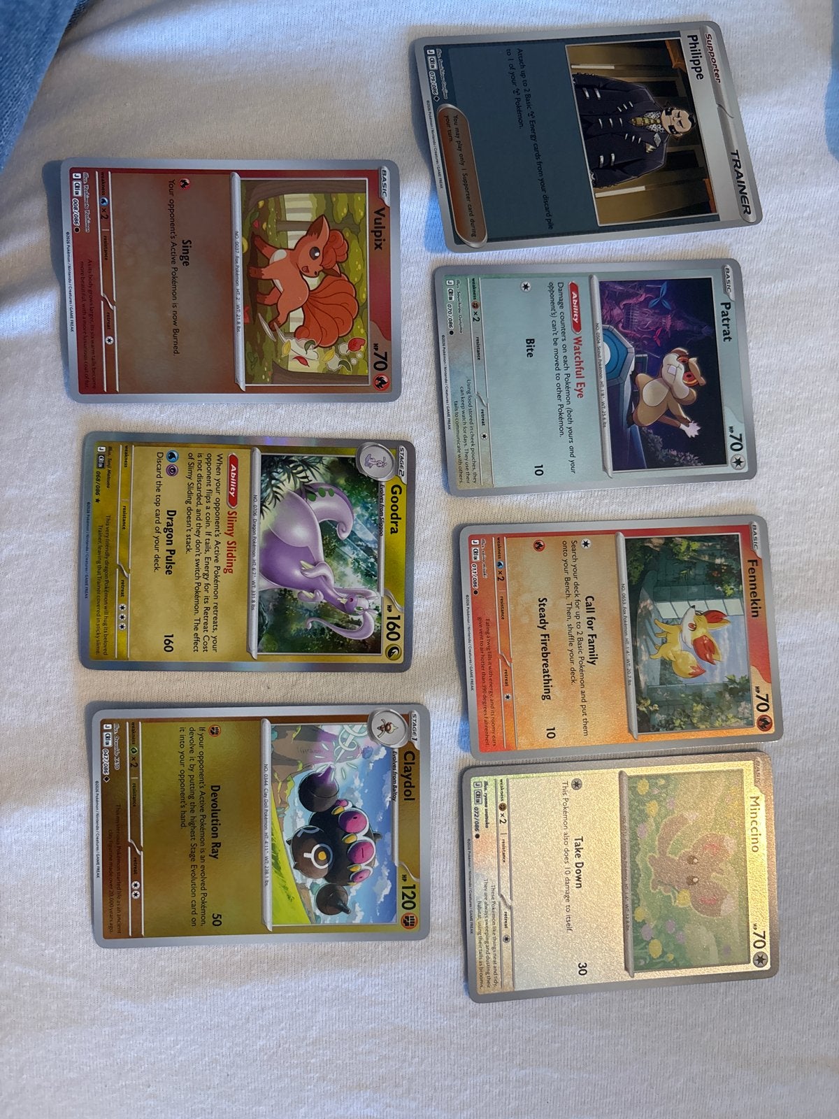 Pokémon Kaarten holo inverse - Vulpix, Goodra, Claydol, etc., Ophalen of Verzenden, Nieuw, Meerdere kaarten