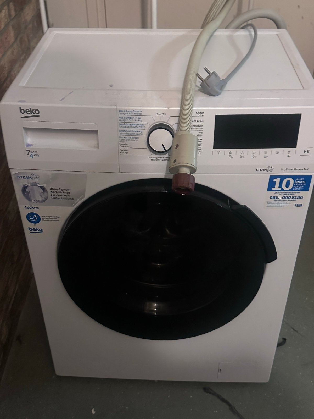 Defecte Beko wasmachine - Trommel draait niet, 6 tot 8 kg, Ophalen of Verzenden, Niet werkend, Voorlader