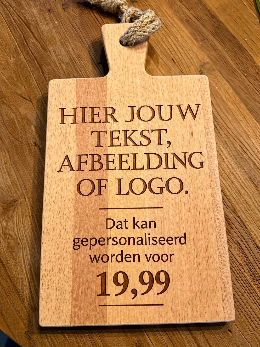 Serveerplank gepersonaliseerd, Hout, Snij-/serveerplank, Nieuw, Ophalen of Verzenden