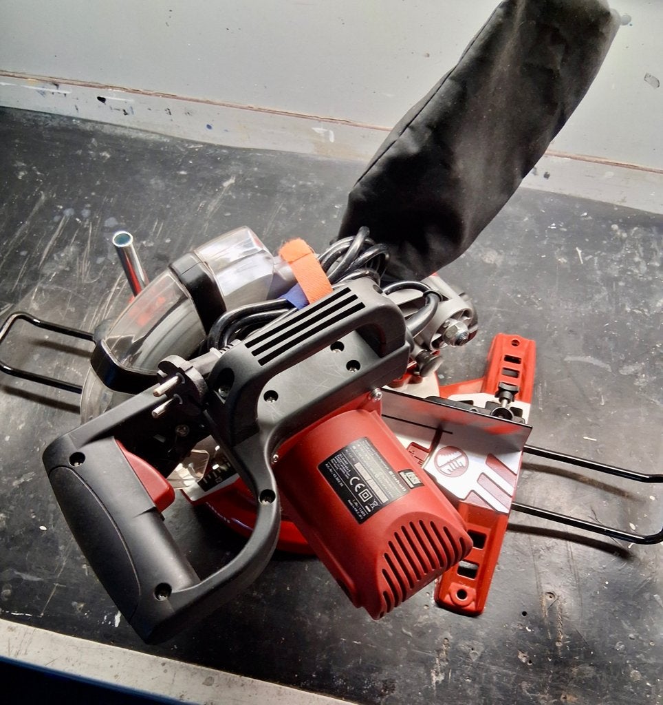 Afkortzaag, Doe-het-zelf en Verbouw, Gereedschap | Zaagmachines, Ophalen, Einhell, Zo goed als nieuw, Afkortzaag
