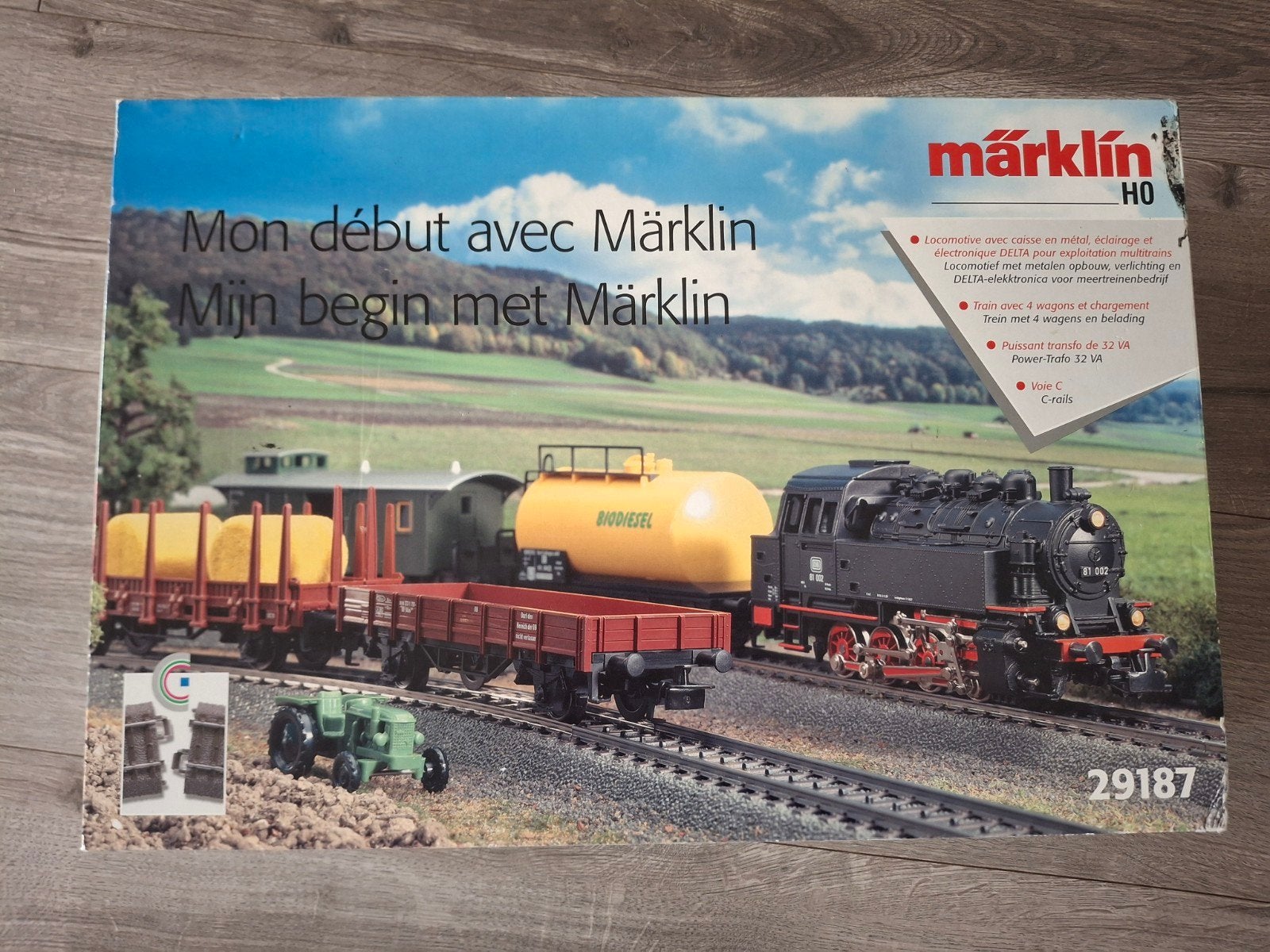 Märklin H0 Treinset 29187 met locomotief, wagons en rails, Wisselstroom, Ophalen of Verzenden, Märklin, Gebruikt