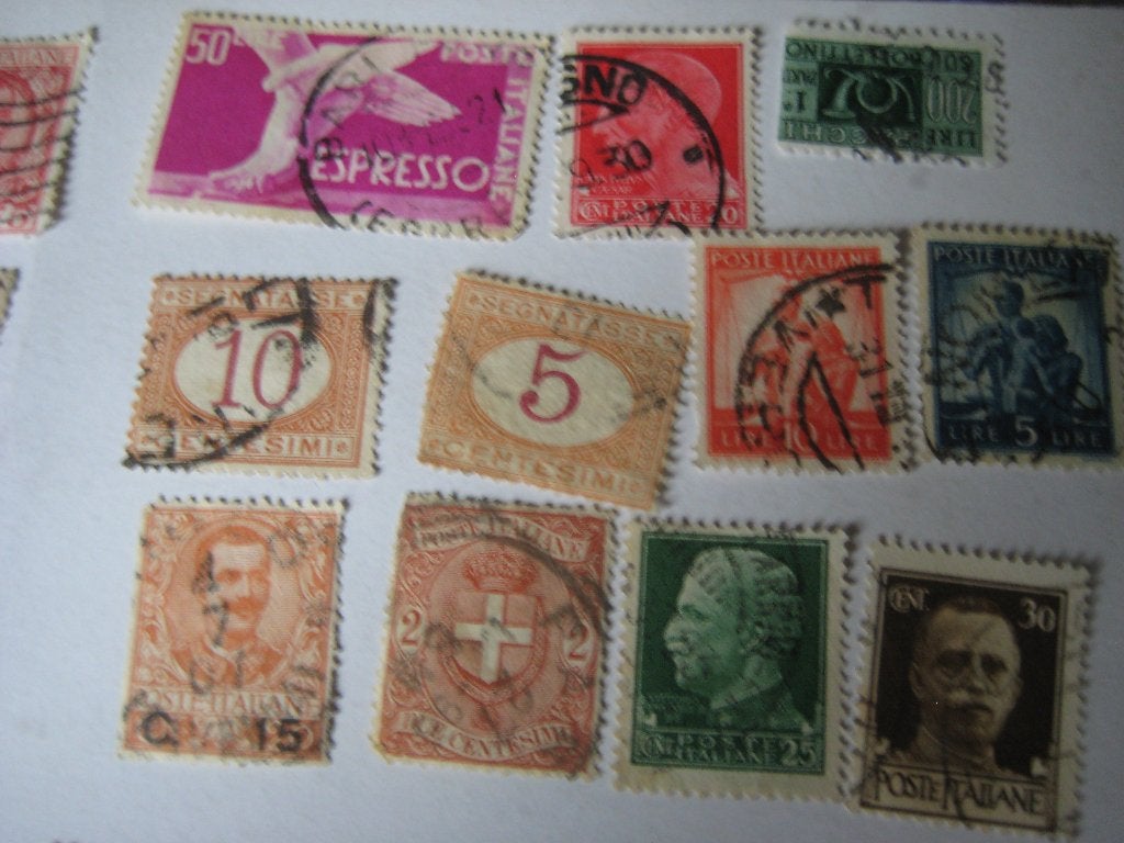 55 postzegels Italië, oud, 80 stuks na 1950, Postzegels en Munten, Ophalen of Verzenden, Gestempeld