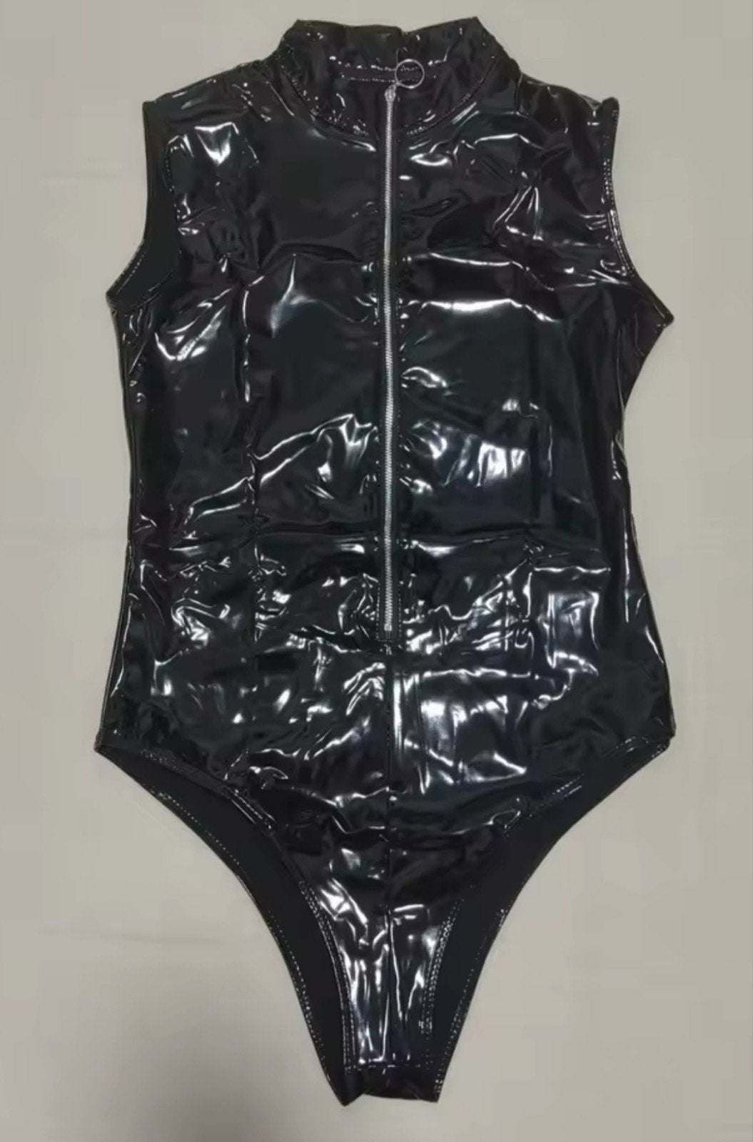 Mooie Lak Bodysuit met Rits, tm 3XL, Verzenden, Nieuw, Zonder mouw