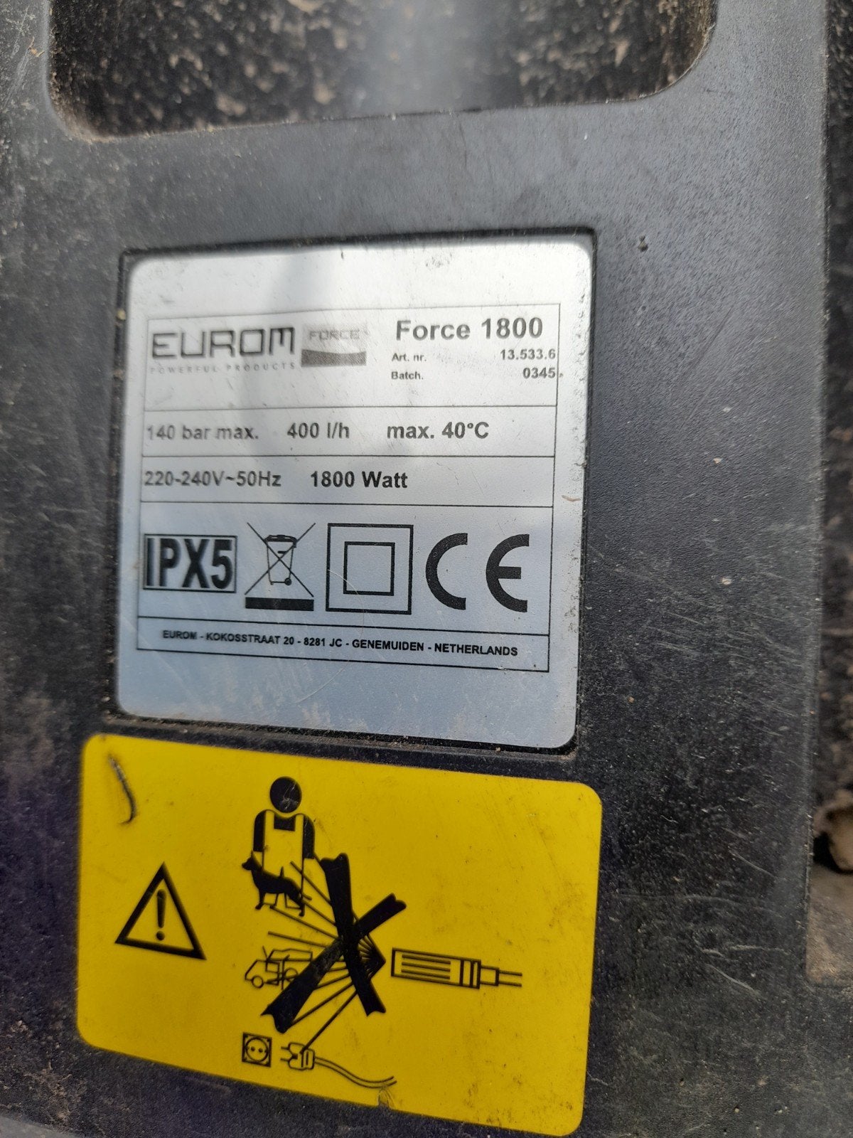 hogedruk spuit, Tuin en Terras, Ophalen, Zo goed als nieuw, Elektrisch