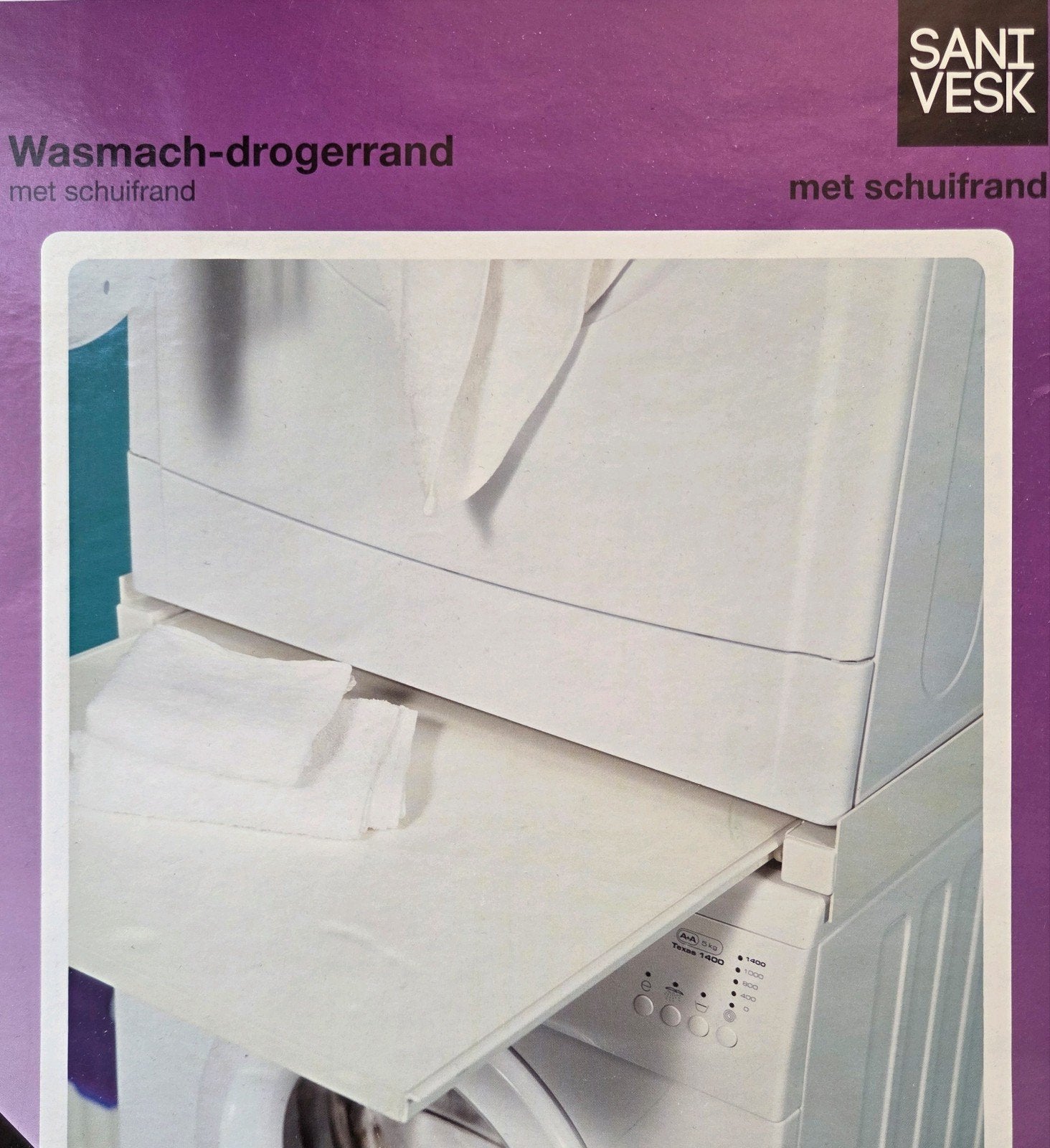 Sanivesk tussenstuk wasmachine en droger 60x57,5x7cm (bxdxh), Ophalen, Zo goed als nieuw