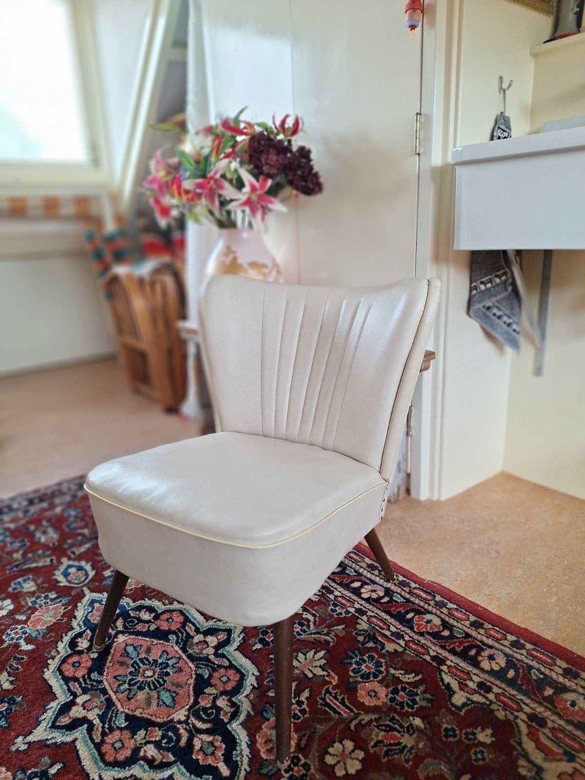 Vintage Coctailstoeltje, Ophalen, Gebruikt, Minder dan 50 cm