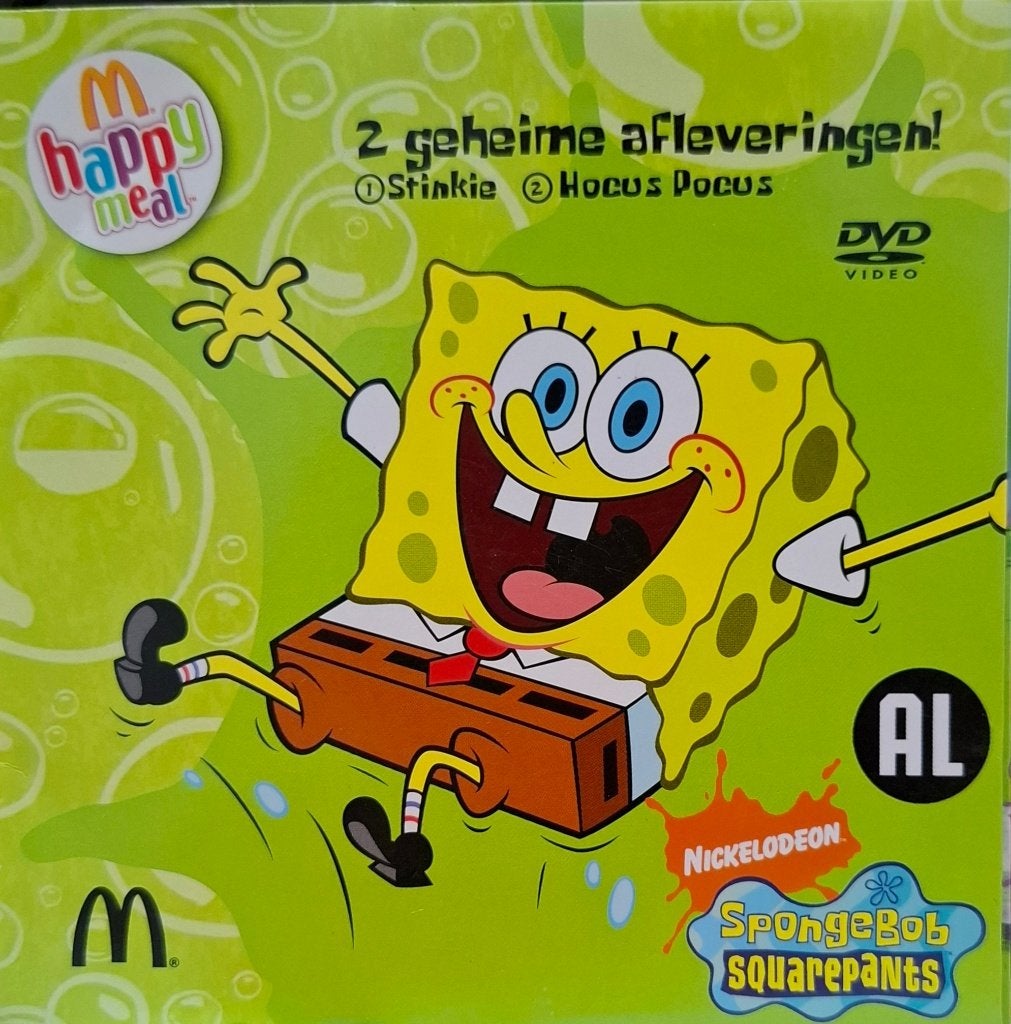 Spongebob Squarepants DVD - 2 Geheime Afleveringen, Cd's en Dvd's, Animatie, Alle leeftijden, Tv-serie, Zo goed als nieuw