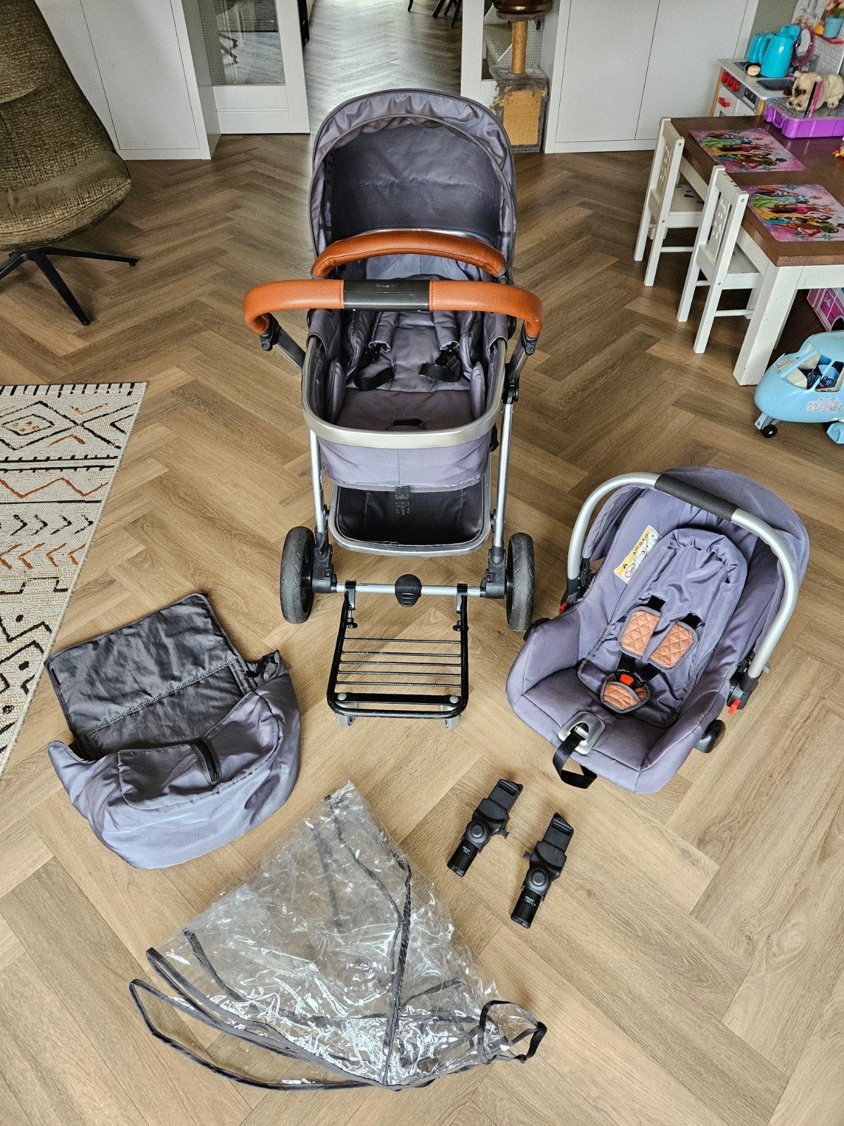 Nette, zeer complete kinderwagen set van Born Lucky, Ophalen, Zo goed als nieuw, Overige merken