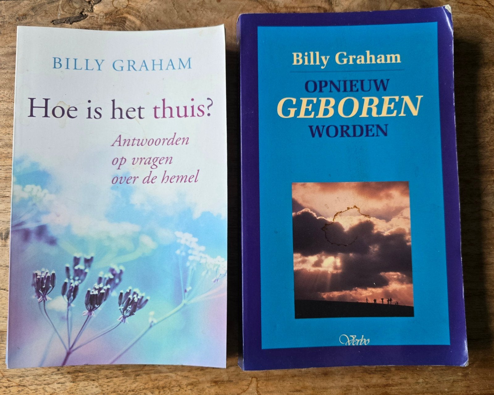 Billy Graham Boeken Hoe is het thuis&Opnieuw geboren worden, Boeken, Ophalen of Verzenden, Gelezen, Billy Graham, Christendom | Protestants