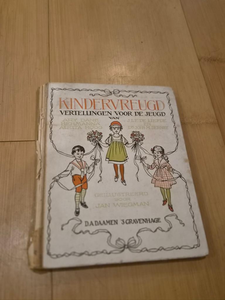 Antiek kinderboek: Kindervreugd (1e bundel) - Jan Wiegman, Boeken, Ophalen of Verzenden