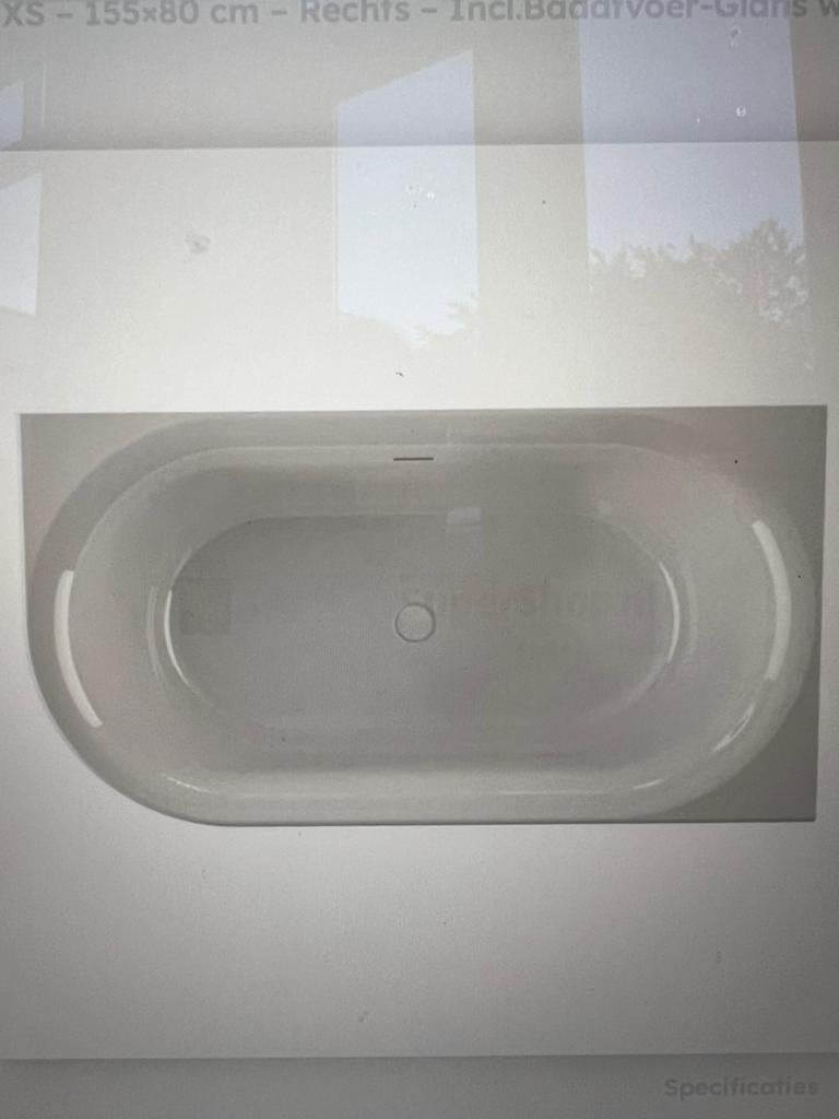 Xenz Fay back to wall 155x80 nieuw!!, Doe-het-zelf en Verbouw, Sanitair, Ophalen, Nieuw, Bad