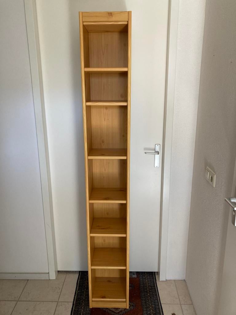 Smalle boekenkast grenen, Ophalen, 50 tot 100 cm, Zo goed als nieuw, 150 tot 200 cm