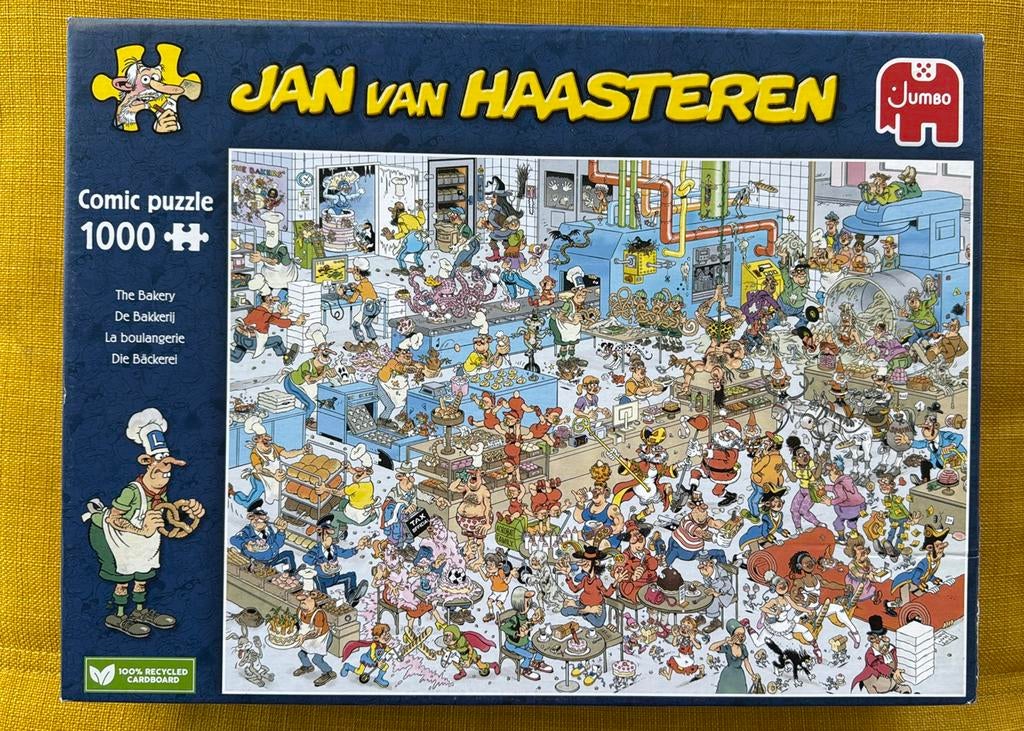 Van Haasteren 1000 stukjes de bakkerij, Ophalen of Verzenden, 500 t/m 1500 stukjes, Zo goed als nieuw