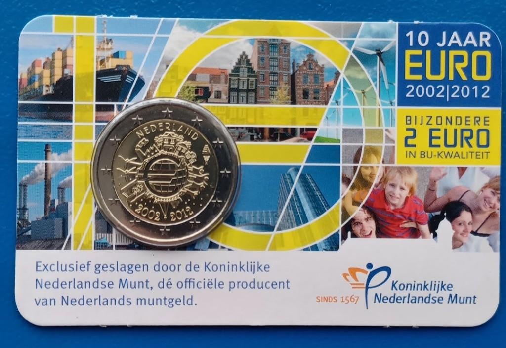 Nederland 2 Euro 2012 - "10 jaar Chartale Euro" BU, Verzenden, Koningin Beatrix, Euro's, Setje