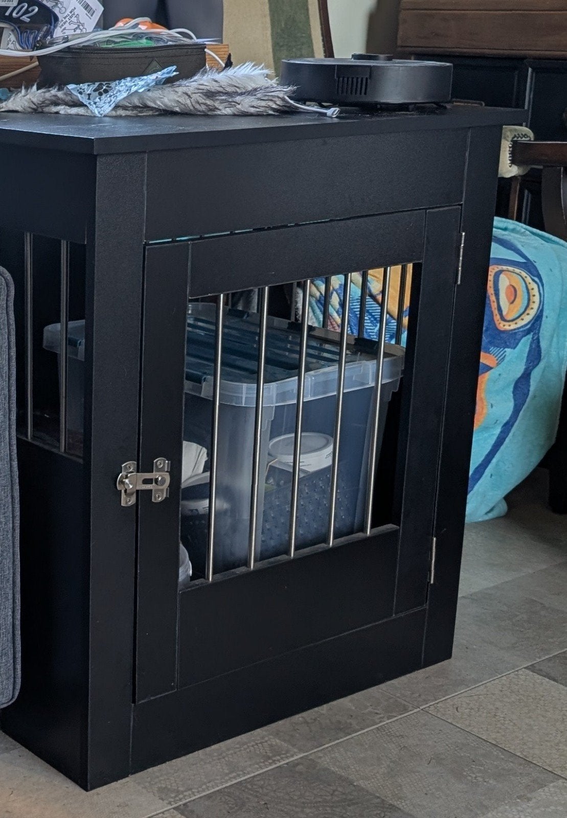 Bench kast tafel, Ophalen, Hondenkennel, 65 tot 100 cm, Zo goed als nieuw